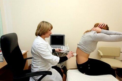 Sırt ağrısı için ultrason teşhisi