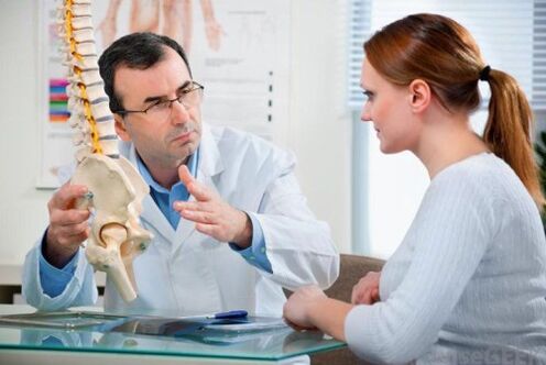 Omurganın osteokondrozu için bir doktorla istişare